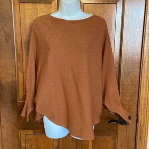 Kerisma RYU Sierra knit sweater Rust color boat neck, 3/4 length sleeves  S / M